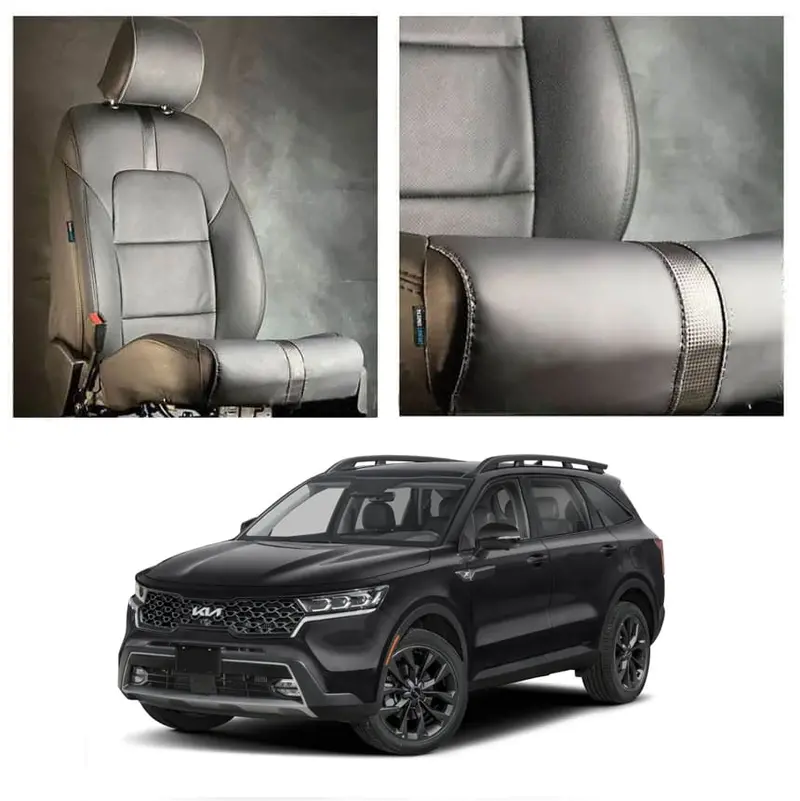 Kia Sorento Type R Black Black Seat Covers 7 Seater 2021 - 2024 1