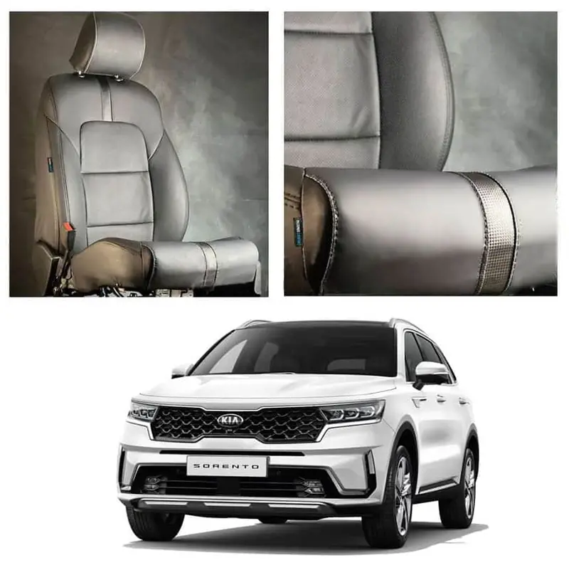 Kia Sorento Type R Black Black Seat Covers 7 Seaters 2025 - 2026 1