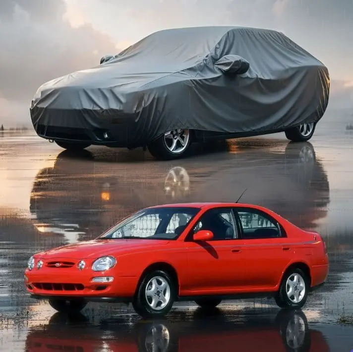 Kia Spectra Class Maximus Non Woven Car Top Cover 2000-2001 - - Scratchproof And Waterproof - Without Belt 1