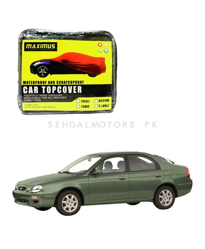 Kia Spectra Class Maximus Non Woven Car Top Cover 2000-2001 - - Scratchproof And Waterproof - Without Belt 2