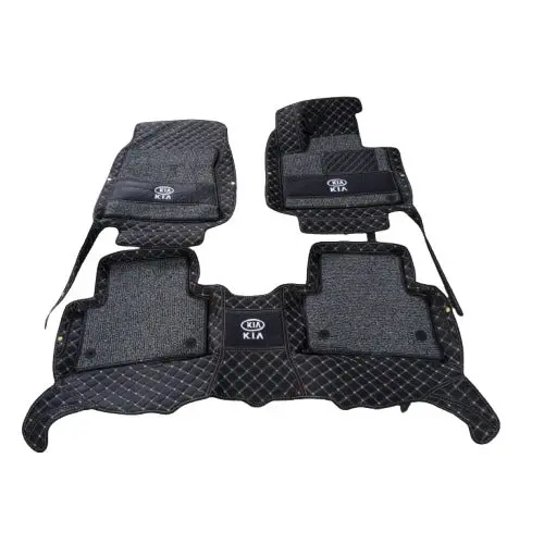 Kia Sportage 10D Floor Mat - Black With Grey Grass 3Pcs 2019 - 2024 2