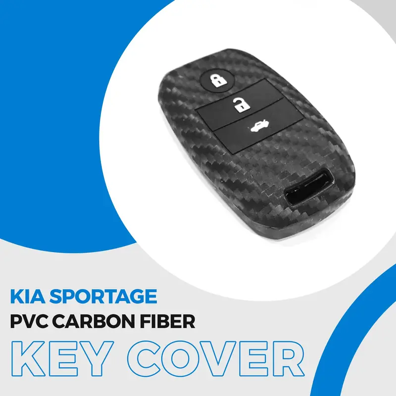 Kia Sportage 2019-2021 Pvc Carbon Fiber Key Cover 1