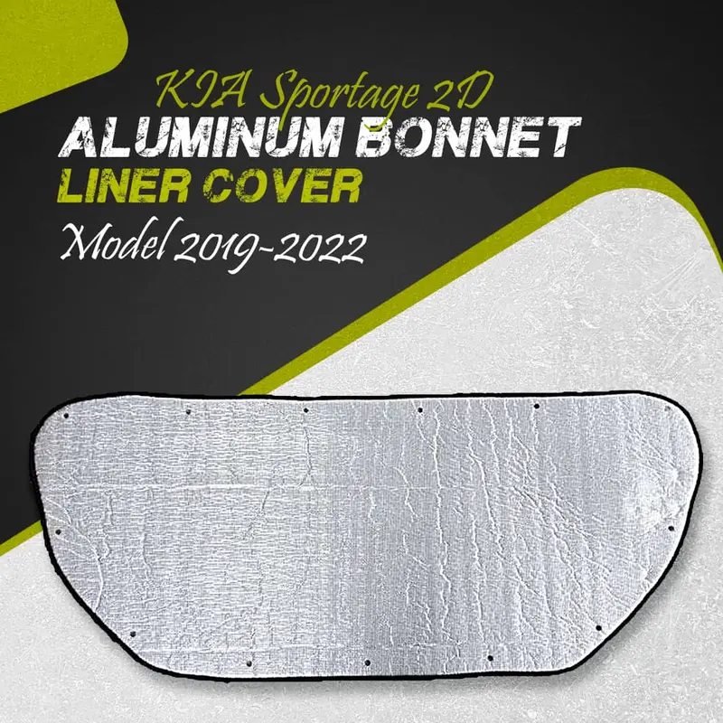 Kia Sportage 2D Aluminum Bonnet Liner Cover - Model 2019-2024 - Protector Lid Garnish Bonnet Namda 1