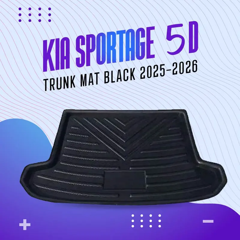 Kia Sportage 5D Tpe Trunk Mat Black 2025 - 2026 1