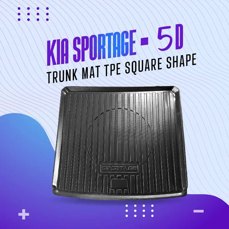 Kia Sportage 5D Tpe Trunk Mat Square Shape 2025 - 2026 1