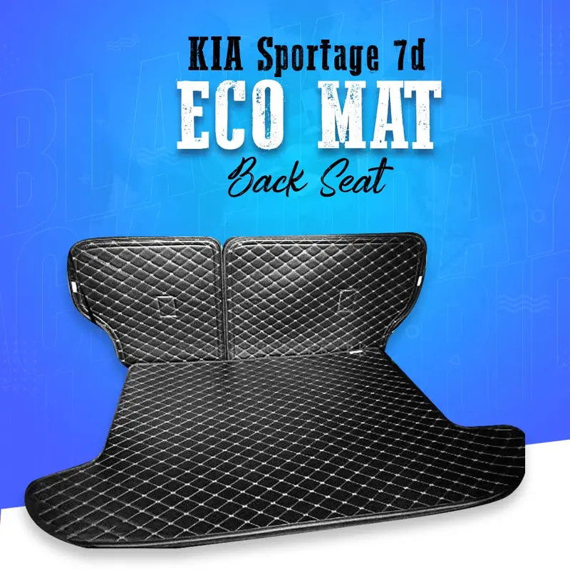 Kia Sportage 7D Back Seat Eco Mat Black 2 Pcs Model - Model 2020-2021 1