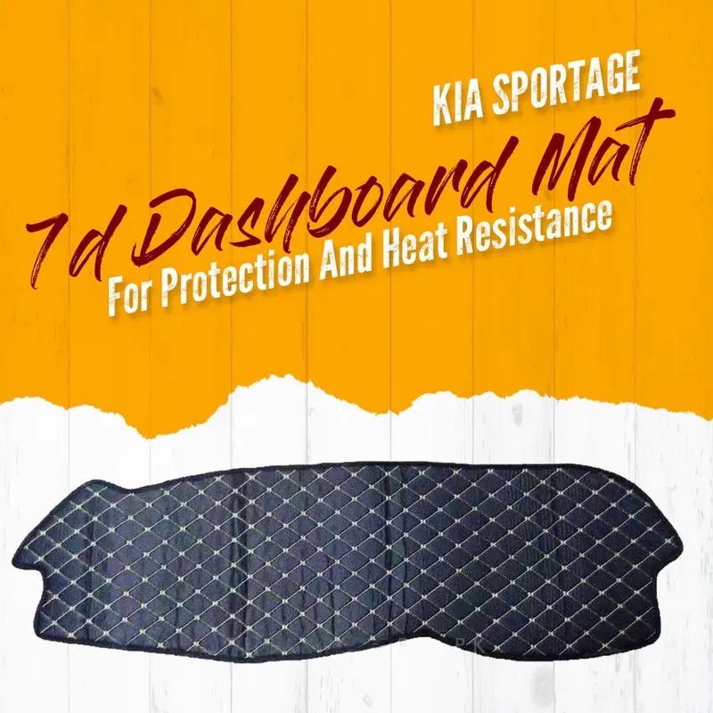 Kia Sportage 7D Dashboard Carpet Black - Model 2019-2021 - For Protection And Heat Resistance 1