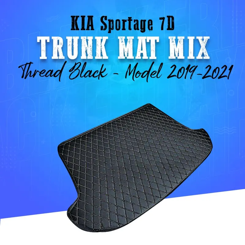Kia Sportage 7D Trunk Mat Mix Thread Black - Model 2019-2021 1