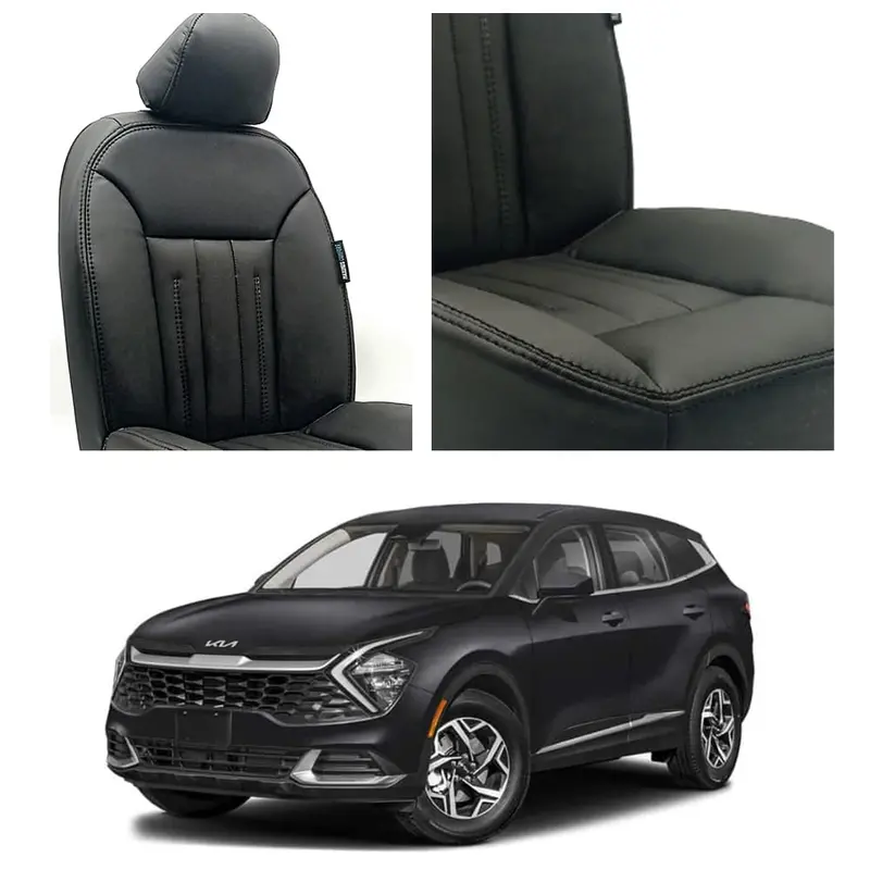 Kia Sportage Audi Design Black Seat Covers 2025 - 2026 1