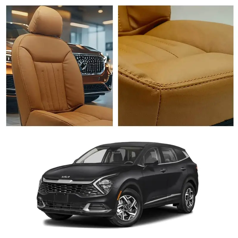 Kia Sportage Audi Design Brown Seat Covers 2025-2026 1