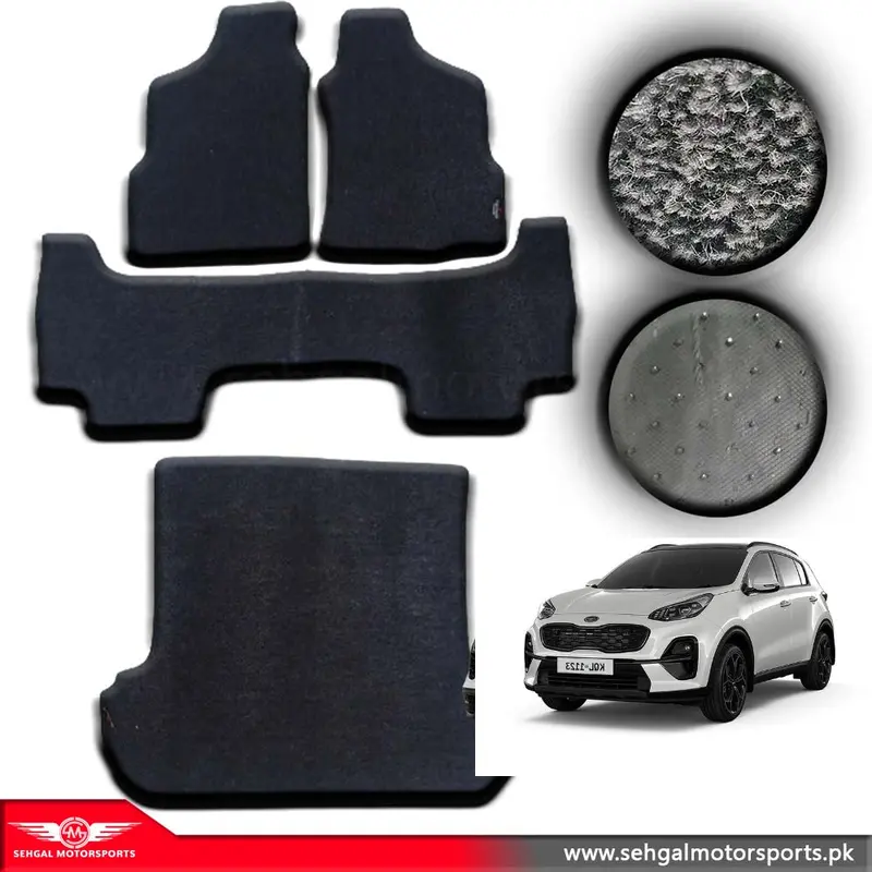 Kia Sportage Carpet Floor Mat Special Black/Gray (5 Seat) Model 2019-2022 1