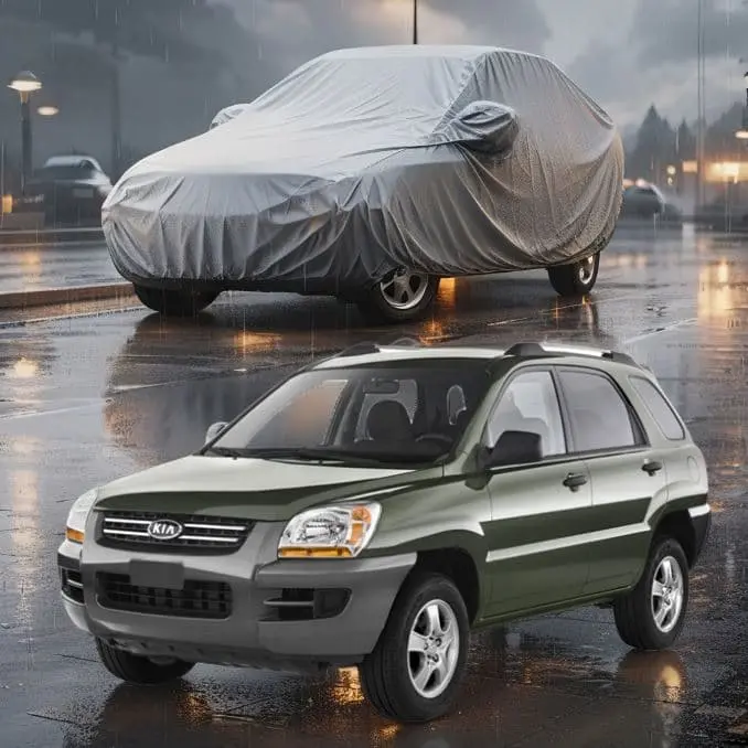 Kia Sportage Class Maximus Non Woven Car Top Cover 1993-2004 - - Scratchproof And Waterproof - Without Belt 1