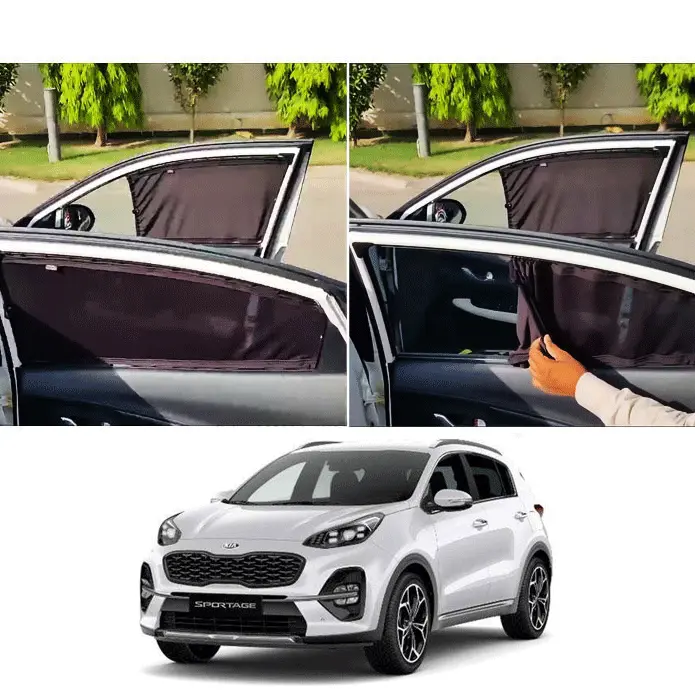 Kia Sportage Custom Fit Retractable Curtains 2019-2024 2019 - 2024 - Sun Shade - Parda 1