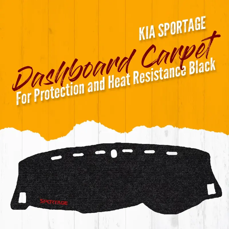 Kia Sportage Dashboard Carpet Black - Model 2019 -2021 - For Protection And Heat Resistance 1