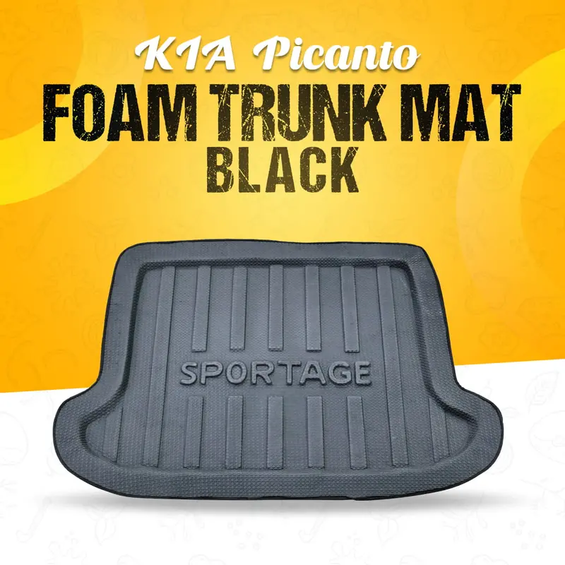 Kia Sportage Foam Trunk Mat Black Mix Design - Model 2019-2021 1