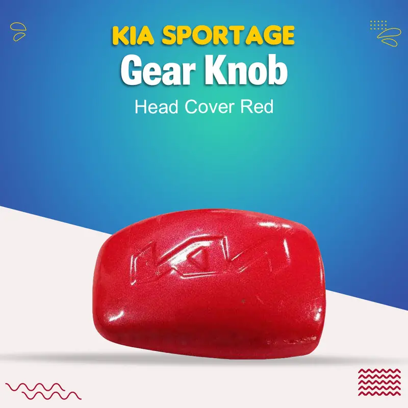 Kia Sportage Gear Knob Head Cover Red - Model 2019-2024 1