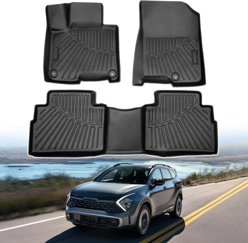 Kia Sportage Hev Tpe Floor Mats (Black) Model: 2025 1