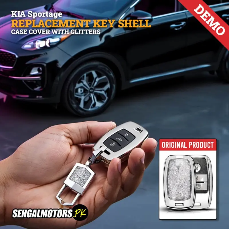 Kia Sportage Key Shell Case Cover Version 3 With Glitters 2020-2021 - Replacement Casing 1