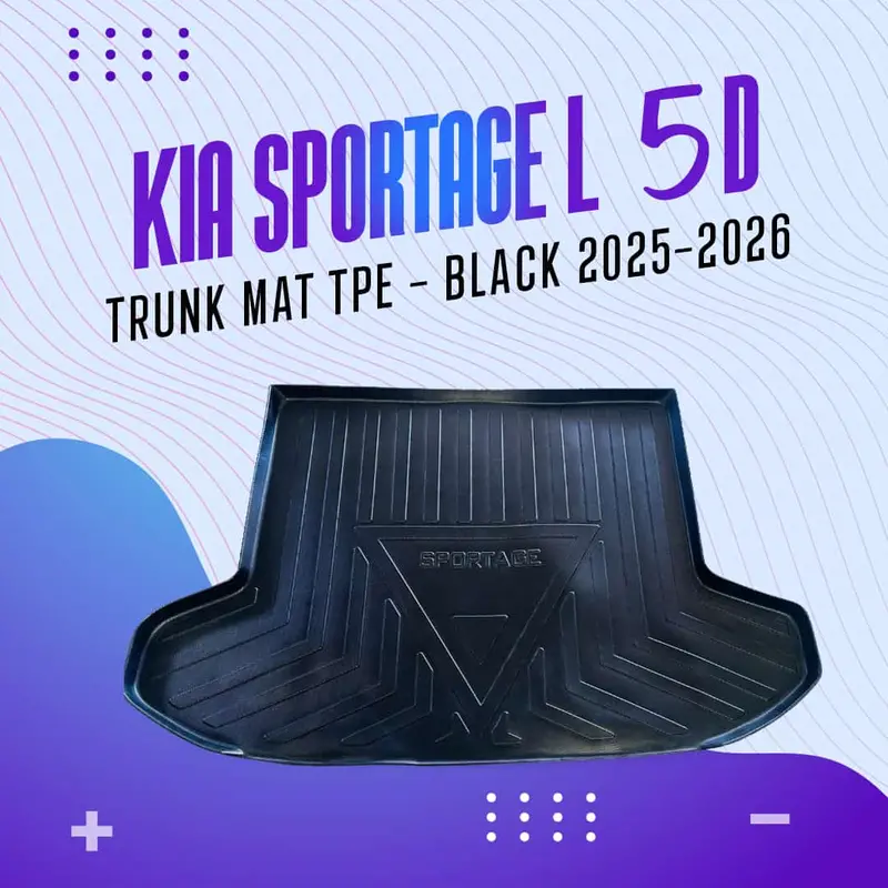 Kia Sportage L 5D Tpe Trunk Mat - Black 2025 - 2026 1