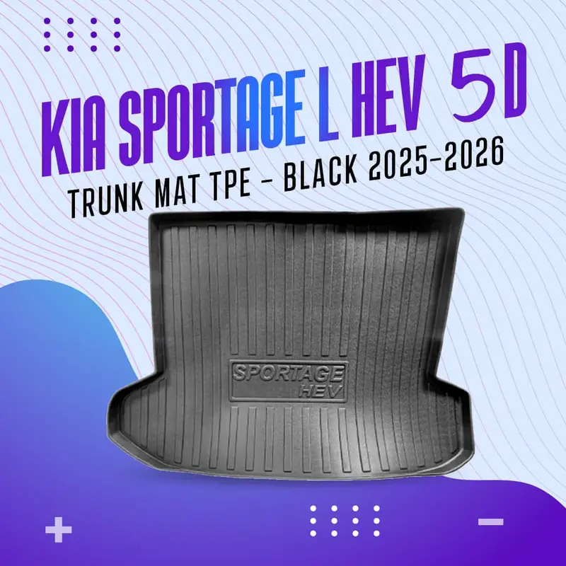 Kia Sportage L Hev 5D Tpe Trunk Mat - Black 2025 - 2026 1