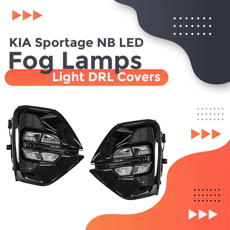 Kia Sportage Nb Led Fog Lamps Light Drl Covers - Model 2019-2022 1