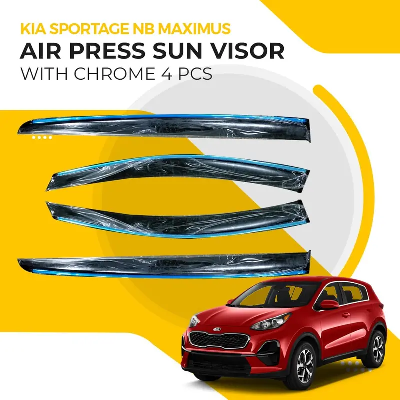 Kia Sportage Nb Maximus Air Press Sun Visor With Chrome -2019-2024 1