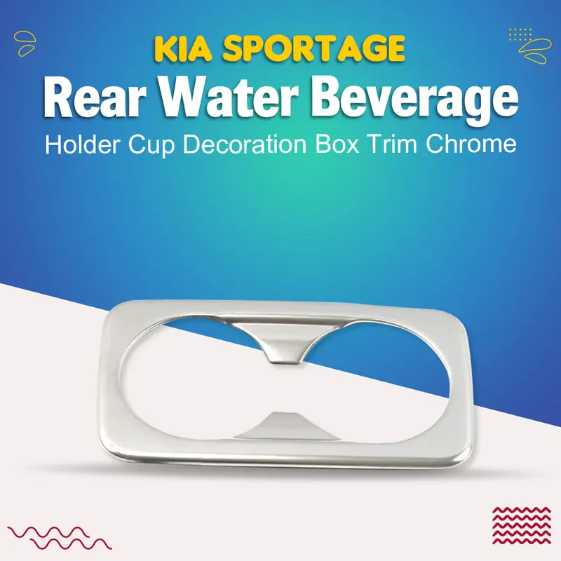 Kia Sportage Rear Water Beverage Holder Cup Box Trim Chrome 2019 -2021 1