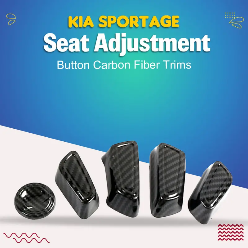 Kia Sportage Seat Adjustment Button Carbon Fiber Trims 2019-2024 1