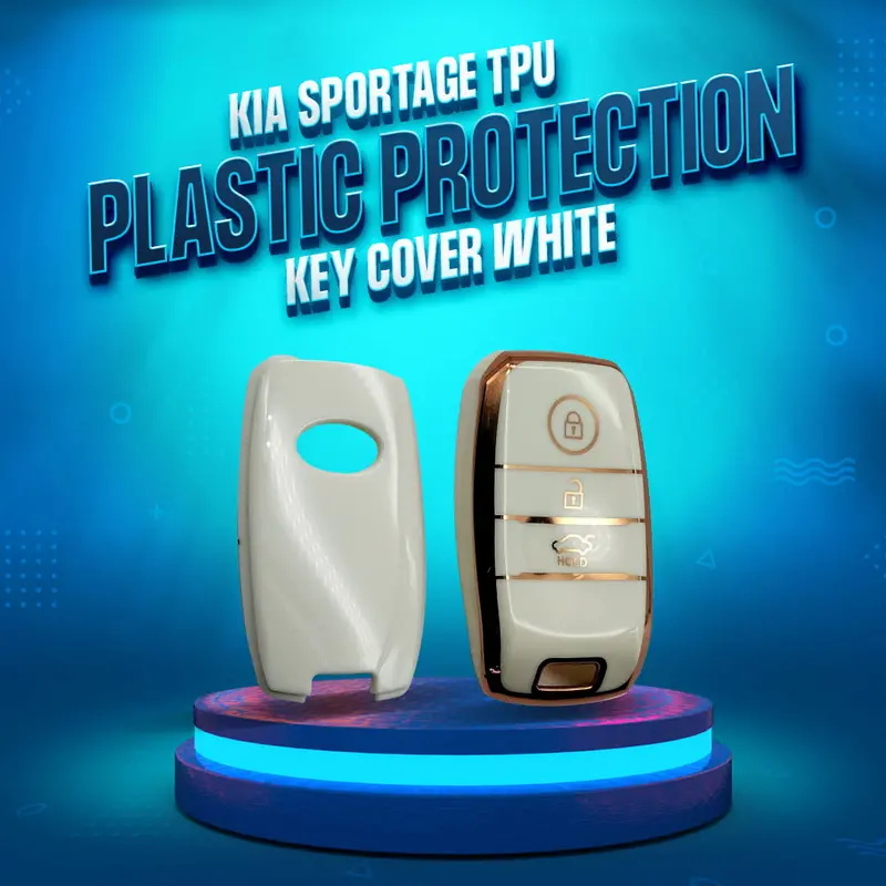 Kia Sportage Tpu Plastic Protection Key Cover White 2019-2024 1