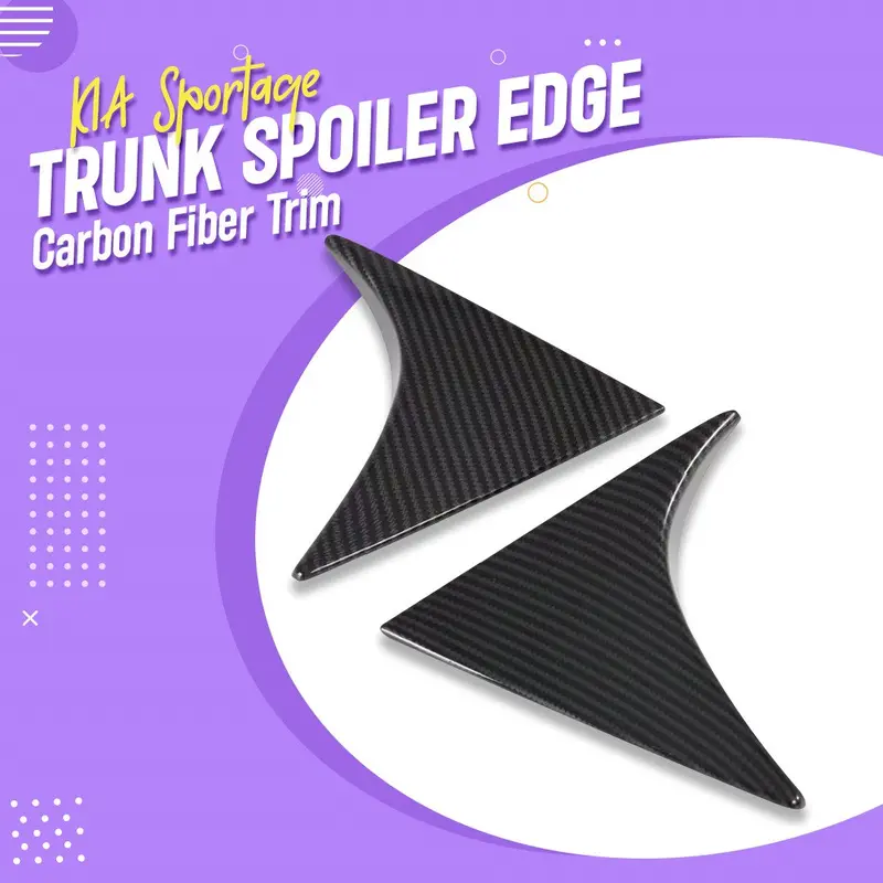 Kia Sportage Trunk Spoiler Edge Carbon Fiber Trim - Model 2019 -2024 1