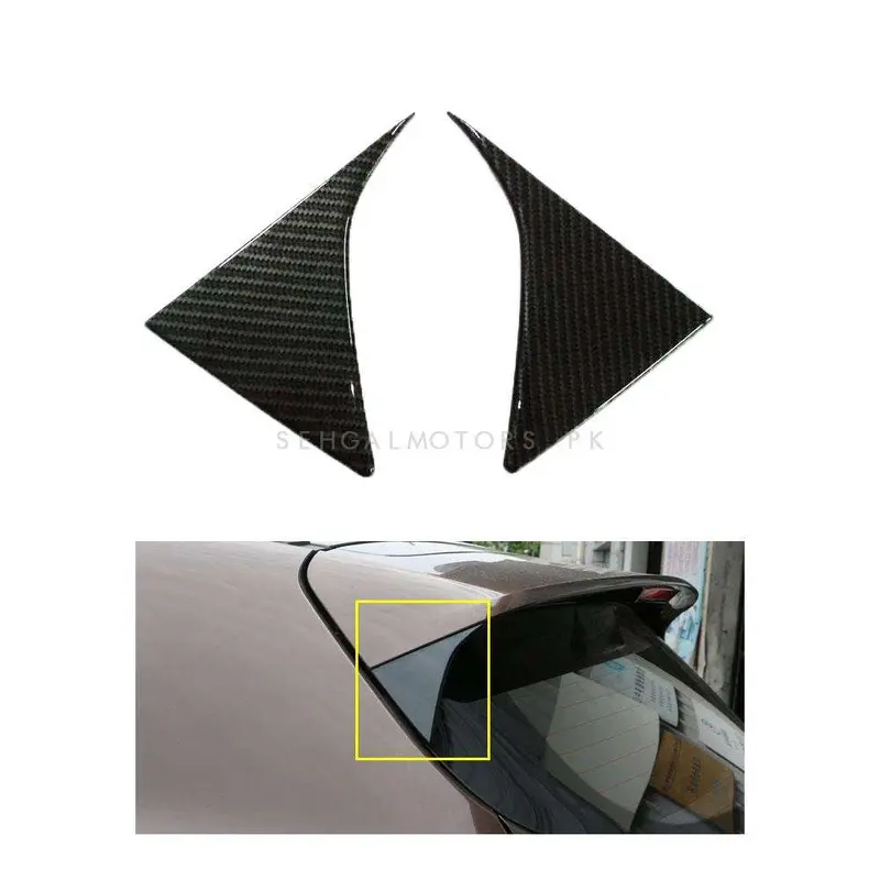 Kia Sportage Trunk Spoiler Edge Carbon Fiber Trim - Model 2019 -2024 2