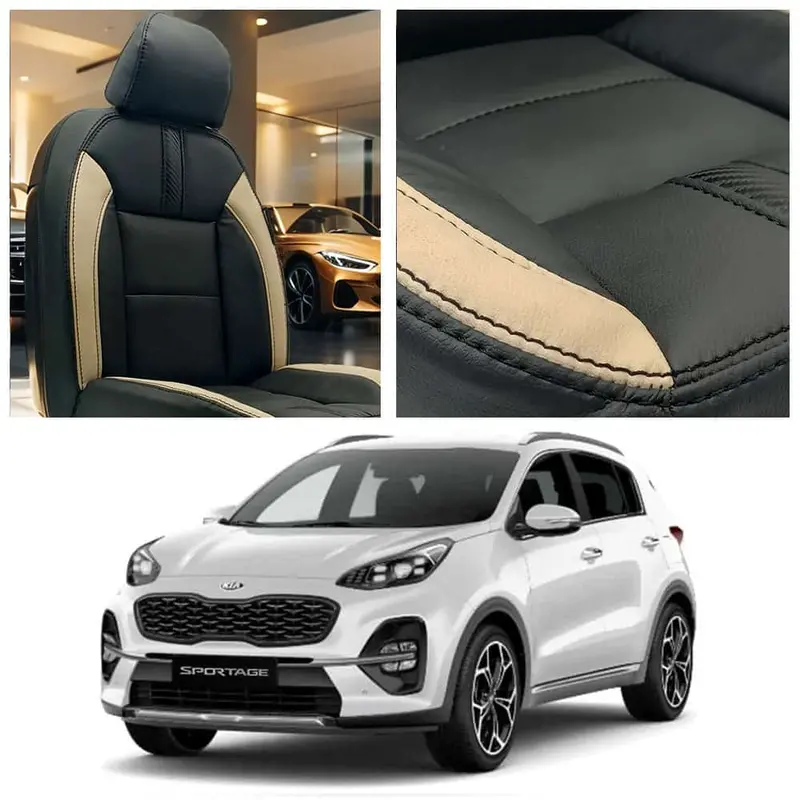 Kia Sportage Type R Black Beige Seat Covers 2019-2024 1