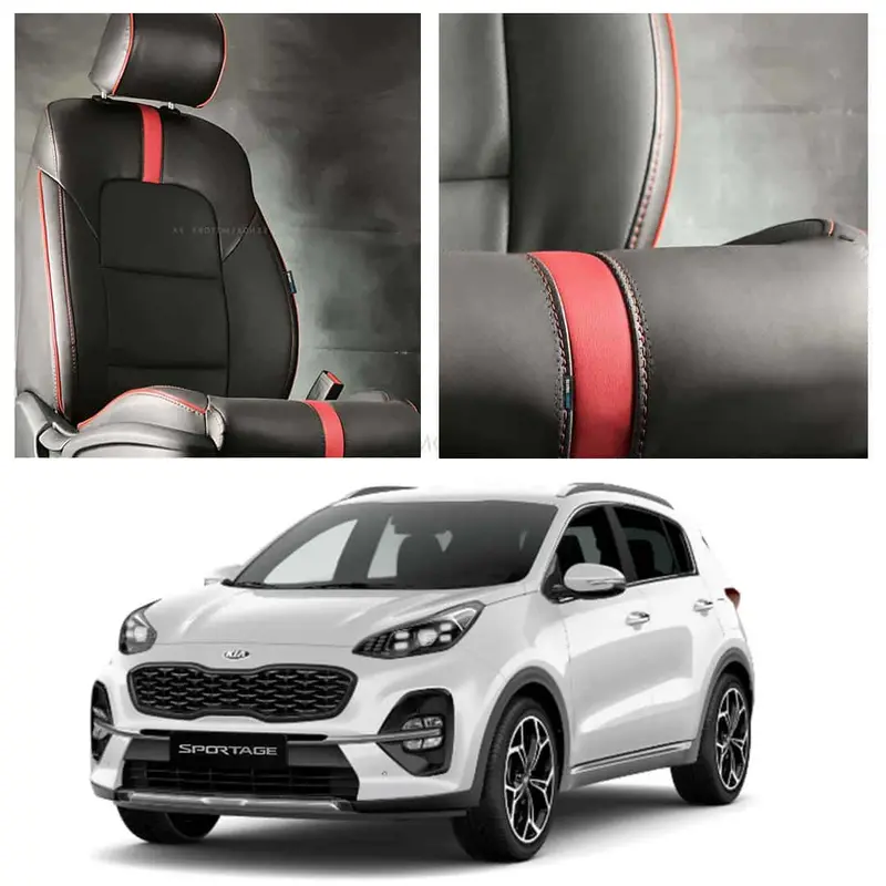 Kia Sportage Type R Black Red Seat Covers - Model 2019-2024 1