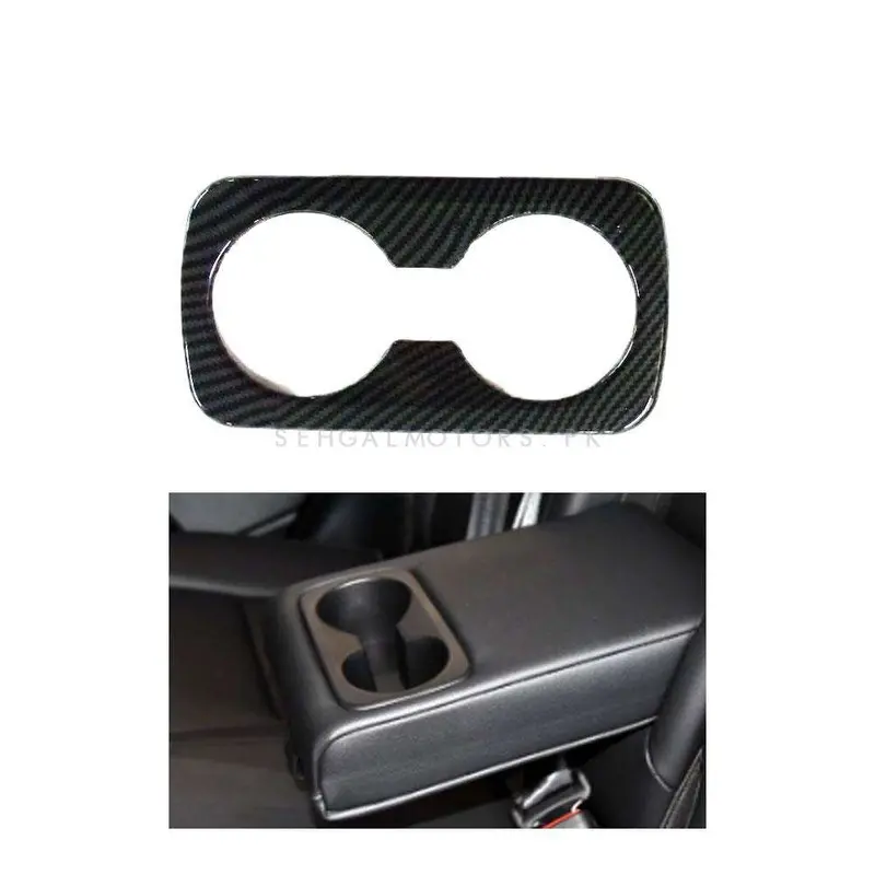 Kia Sportage Water Beverage Holder Cup Trim Carbon Fiber 2019 -2021 2