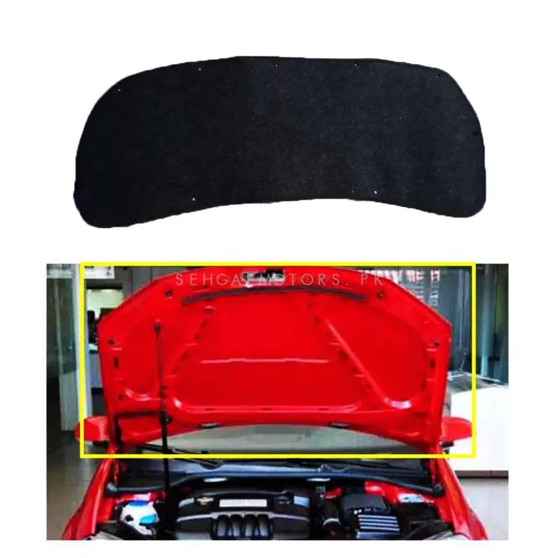 Kia Stonic 2D Black Bonnet Liner Cover 2021 - 2025 - Protector Lid Garnish Bonnet Namda 2