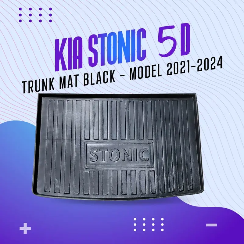Kia Stonic 5D Tpe Trunk Mat Black 2021 - 2025 1