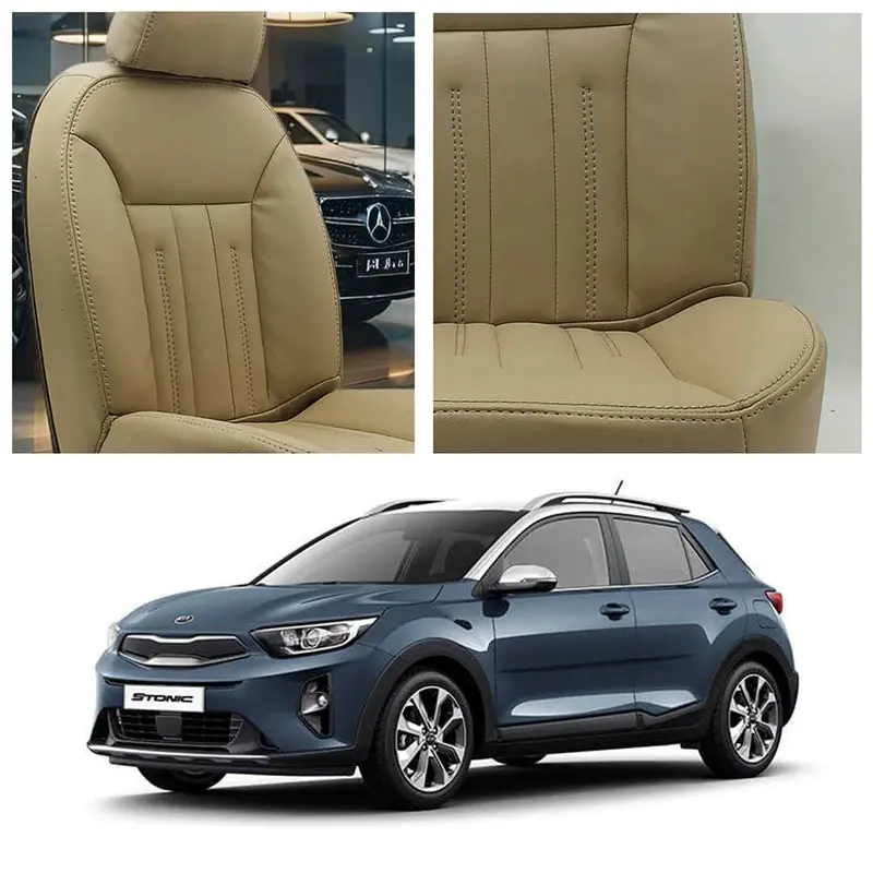Kia Stonic Audi Design Beige Seat Covers 2021 - 2025 1