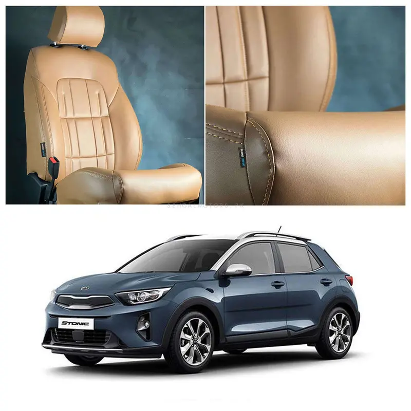 Kia Stonic Audi Style Brown Brown Seat Covers 2021 - 2025 1