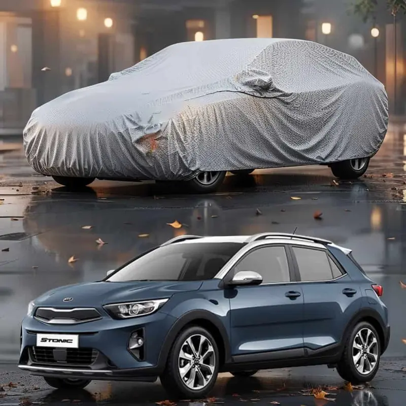 Kia Stonic Maximus Non Woven Car Top Cover 2021 - 2025 - - Scratchproof And Waterproof - Without Belt 1