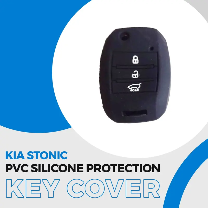 Kia Stonic Pvc Silicone Protection Key Cover 3 Button 2021 - 2025 1