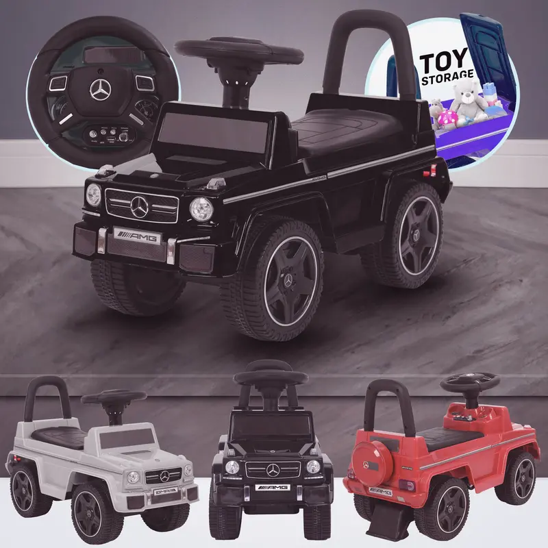 Kids Mercedes G63 Amg Push Along Ride On Car 2