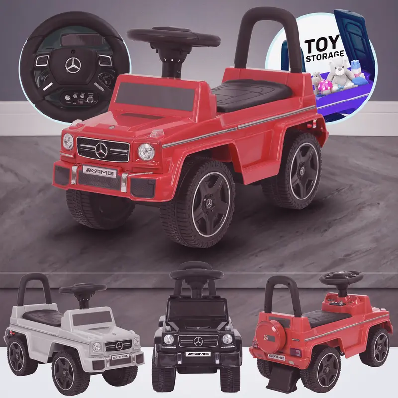 Kids Mercedes G63 Amg Push Along Ride On Car 3