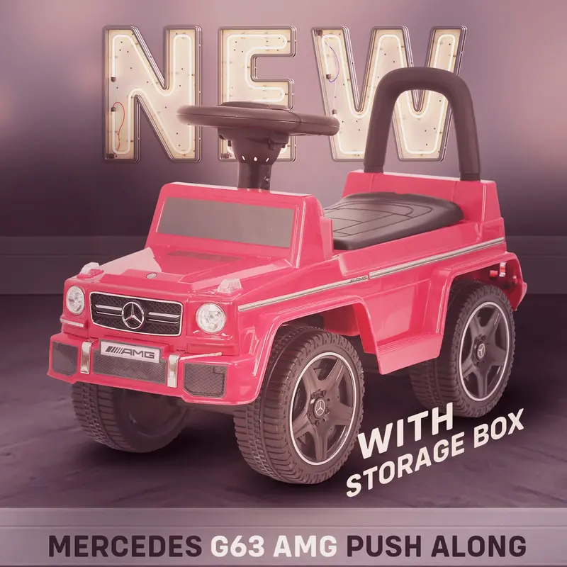 Kids Mercedes G63 Amg Push Along Ride On Car 4