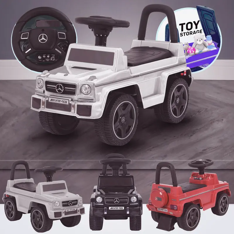 Kids Mercedes G63 Amg Push Along Ride On Car 4