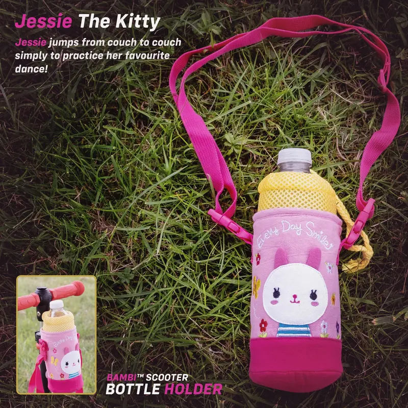 Kids Scooter Bottle Holder Accessory Jessie The Kitty 1