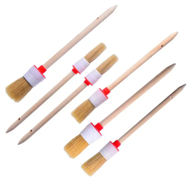 Klcb Wooden Detailing Brushes (6 In Pack) Ka-W056 1