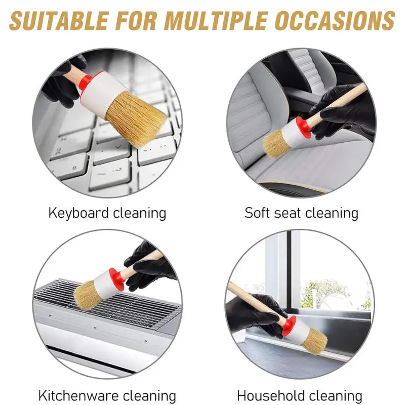Klcb Wooden Detailing Brushes (6 In Pack) Ka-W056 2