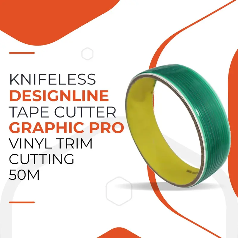 Knifeless Designline Tape Cutter Graphic Pro Vinyl Trim Cutting - 50M - Vinyl Film Wrapping Cut Tape 1