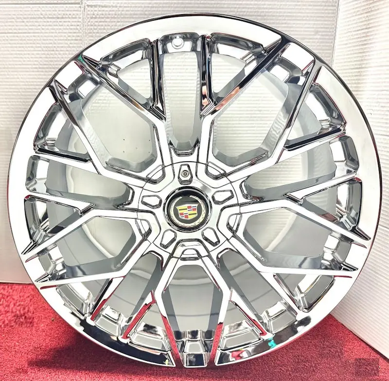 "Kraze" Chrome 17" X 7.5" Set Of 4 Wheels Fits Most Cadillac 5X115 Dts Deville 1
