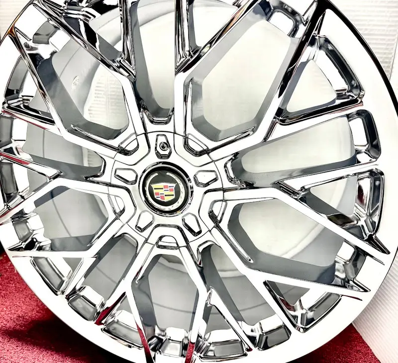 "Kraze" Chrome 17" X 7.5" Set Of 4 Wheels Fits Most Cadillac 5X115 Dts Deville 2